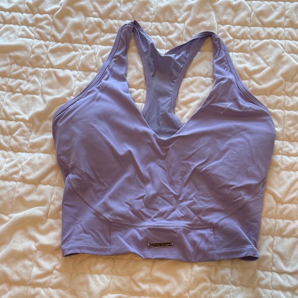 Gymshark x Whitney Simmons Lavender and Forest Green Sports Bra